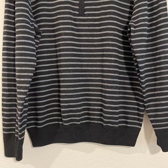 Donald Ross Men Sweater 100% Merino Wool Medium Black Preppy Contemporary Causal - Picture 9 of 16